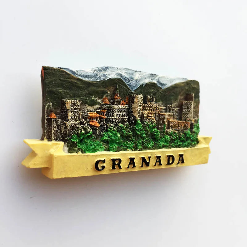 Europe Spain 3D Refrigerator Magnet Tourist Souvenirs Stickers,Home & Kitchen Decoration Fridge Magnet Message Sticker