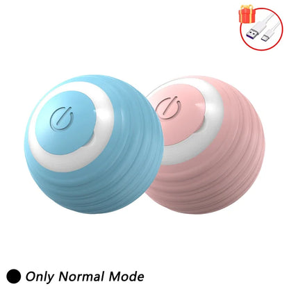 Self-Moving Automatic Cat Teaser Ball with Faux Tail Rechargeable Smart Sensor Cat Toy for Indoor Cats Cat Toys Interactive