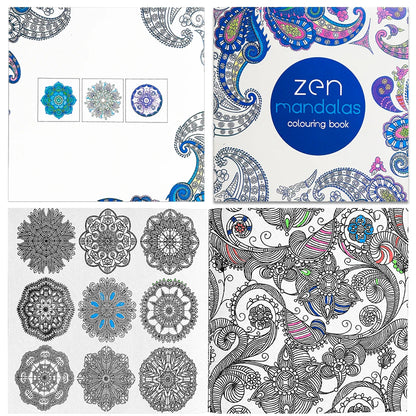"Zen Mandalas Colouring Book: Intricate Paisley & Mandala Designs, Adult Relaxation Coloring Book for Mindfulness and Creativity
