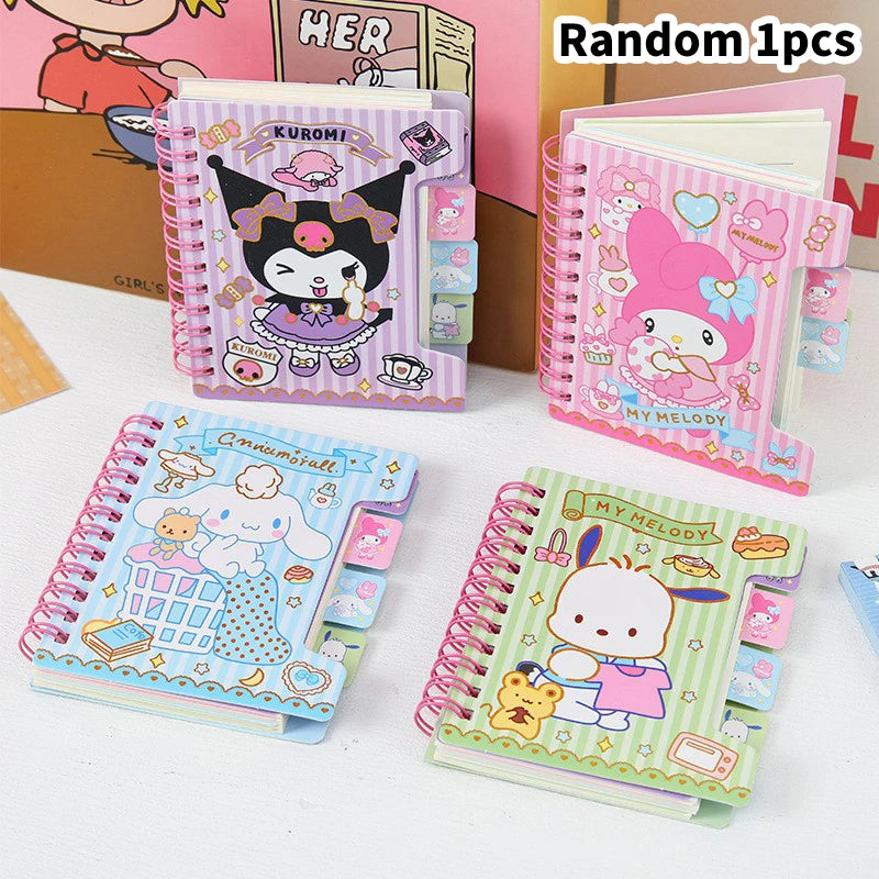 Sanrio Hello Kitty Cartoon Notebook A5 Coil Notebook Student Notebook Cartoon Cute Notebook School Writing Tool