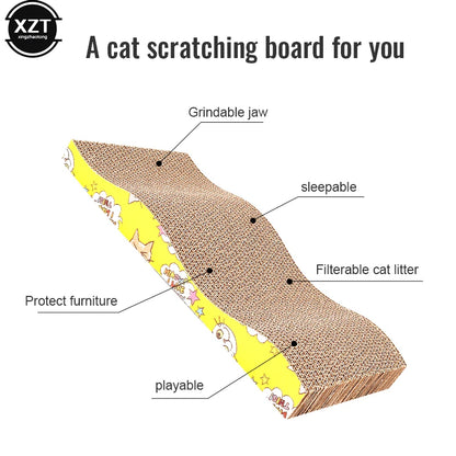 New bowl cat scraper sharpening claw cardboard corrugated board scratch-resistant cat scratch board Cat toy sofa cushion bed