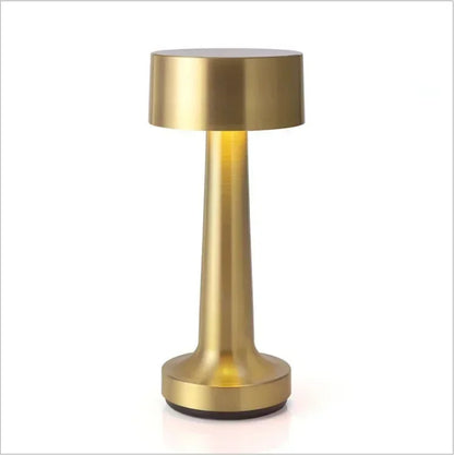 Retro LED Table Lamp Touch Dimmable Rechargeable Desk Light for Restaurant Coffee Bar Atmosphere Backlight Home Bedroom Decor