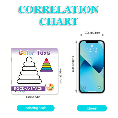 1 set of 10 children's handwriting tracking simple drawing coloring books simple simple drawing learning and DIY color coloring