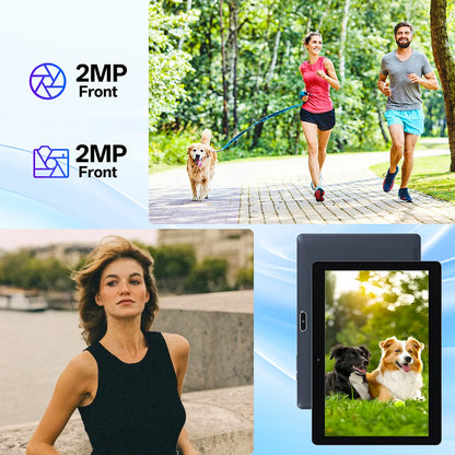 BAKEN 10.1-inch Android 13 tablet, quad-core processor, 4(2+2)GB+64GB, dual cameras, wifi, Bluetooth, 6000mAh battery