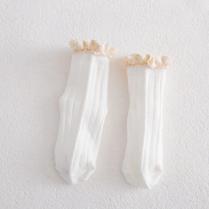 New Ruffle Baby Girls Socks Mesh Kids Socks Cute Lace Frilly Ankle Short Sock Breathable Princess Children Girl Dance Socken