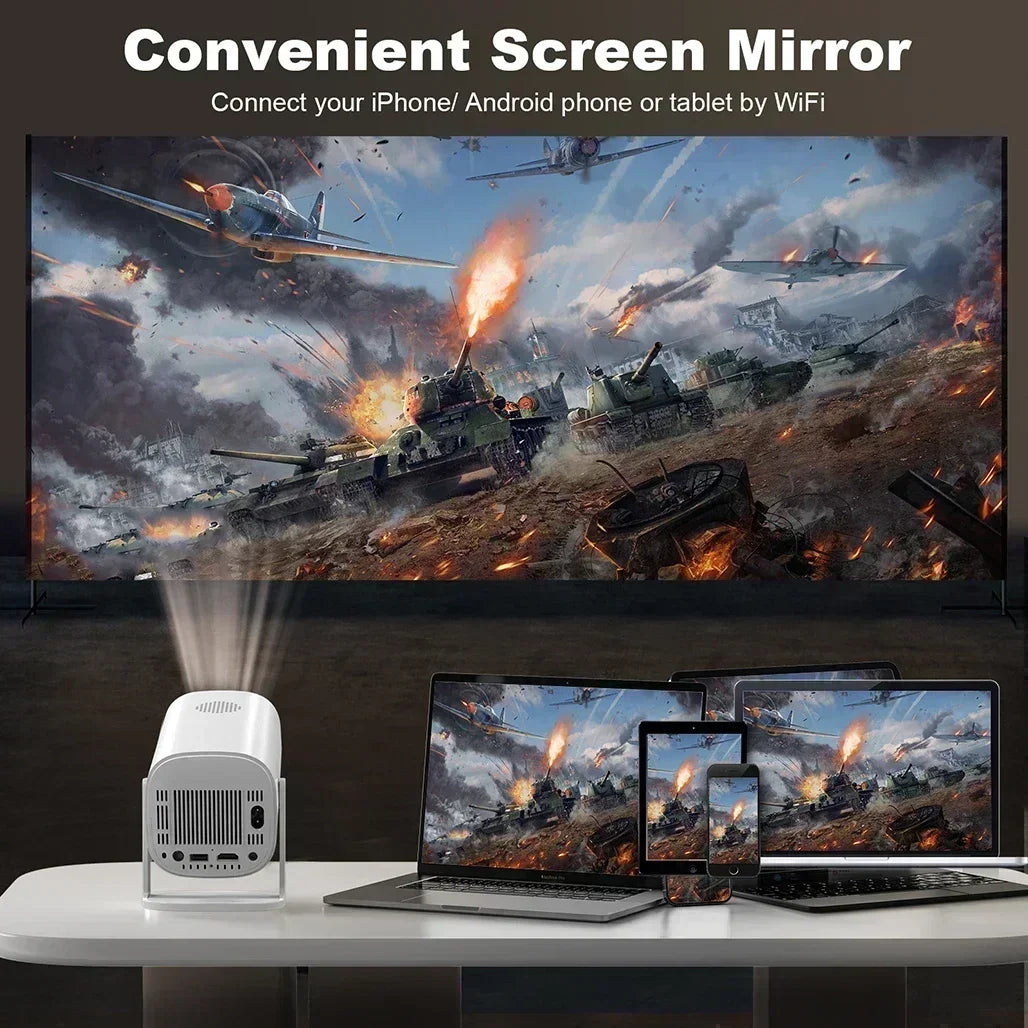 P30 Projector | Android 11 OS | 4K HDR | 1080P Resolution | 2.4G/5G WiFi | BT 5.0 | Outdoor Movie Night