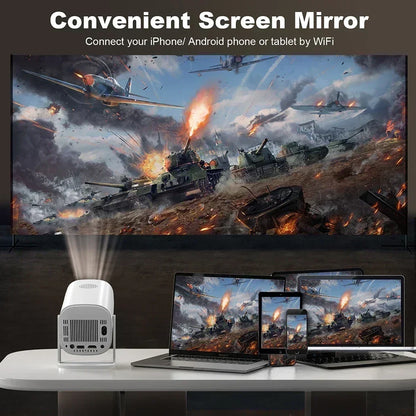 P30 Projector | Android 11 OS | 4K HDR | 1080P Resolution | 2.4G/5G WiFi | BT 5.0 | Outdoor Movie Night