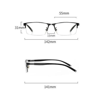 Ultra Light Outdoor Driving Protection Glasses Half Frame Myopia Glasses Business Color-changing Male Female Near Sight Glasses