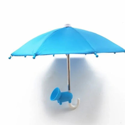 Small and Mini Umbrella Multi-color Mobile Phone Sunshade Umbrella with Suction Cup Phone Stands Outdoor Cover Sun Shield Mount