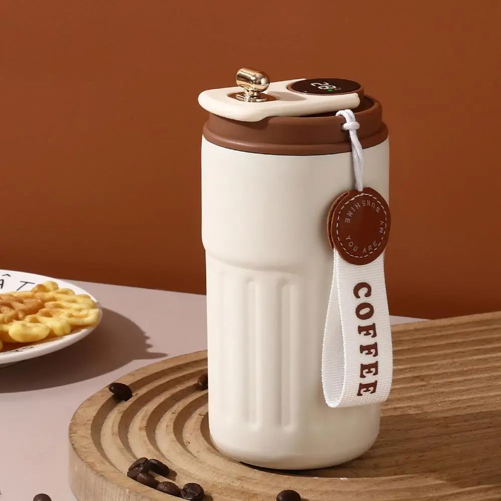 Smart Temperature Display Coffee Mug Leak-Proof Vacuum Cup Water Glasses Water Bottles Portable Thermo Mug for Traveling Outings