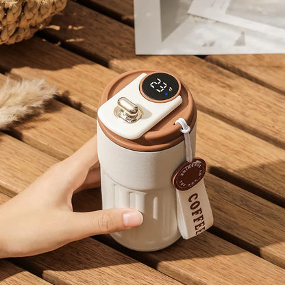 Coffee Cups with Temperature Display Smart Coffee Insulated Mug 316 Stainless Steel Display Temperature Double-walled Insulation