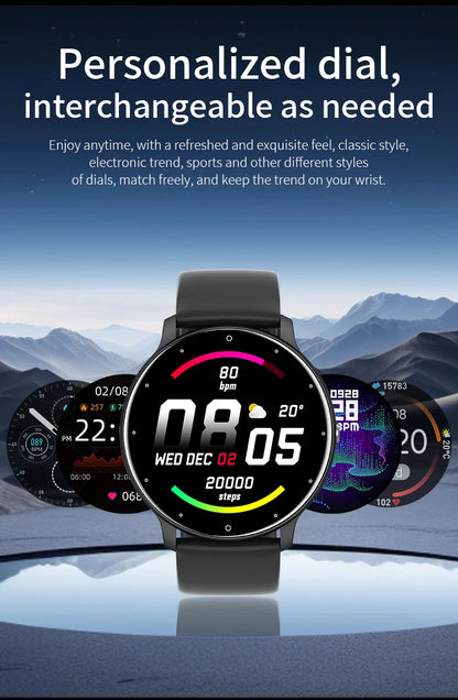 LIGE 2025 Smart watch Ladies Full touch Screen Sports Fitness watch IP67 waterproof Bluetooth For Android iOS Smart watch Female