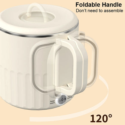 Electric Kettle Portable Travel Electric Water Kettle 1L Multifunctional Electric Teapot Stainless Steel Hot Water Boiler Pot
