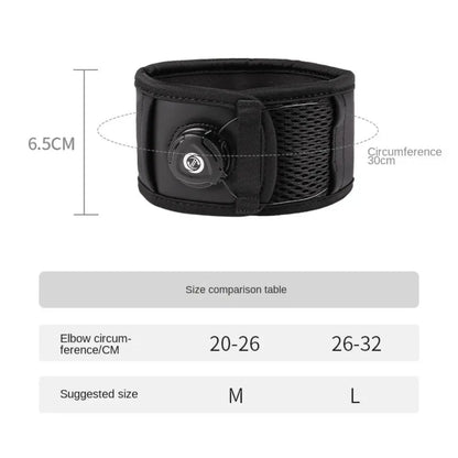 Knob Adjustable Arm Support Band Built-in Silicone Pad Thicken Tennis Elbow Brace Non-slip Pressurized