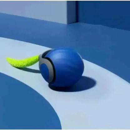 Smart Interactive Cat Toys Ball Automatic Rolling Ball with Faux Tail USB Rechargeable Electric Pet Toy for Teaser and Training