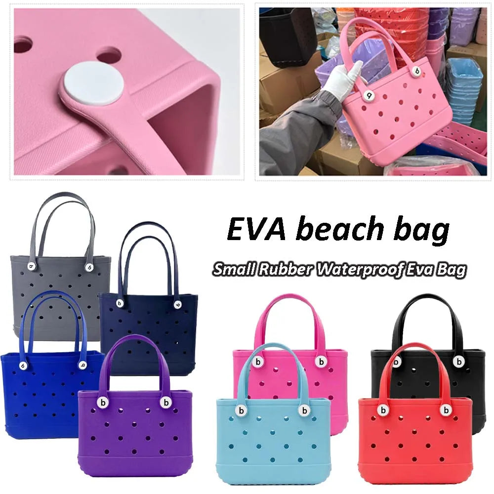 Bogg Bag Mini Childs Beach Rubber Tote Bags XL L M Size EVA Waterproof Summer Storage Basket Women Shopping Bag Kid Beach Bag