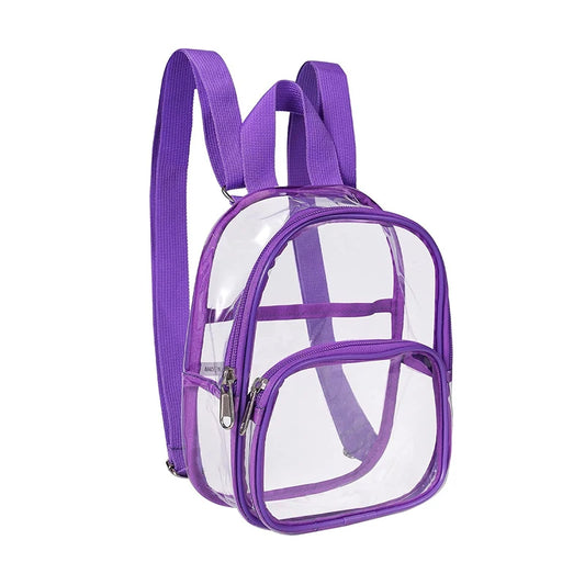 Transparent PVC Bag Outdoor Sports Fitness Knapsack Casual Travel Visible Backpack Large Capacity Waterproof Shoulders Bags