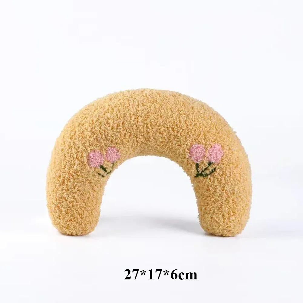 Cute Pet Little Pillow U-Shaped Neck Protector Deep Sleep for Puppy Kitten Pillow Dog Cat Headrest Sleeping Pillow Pet Supplies