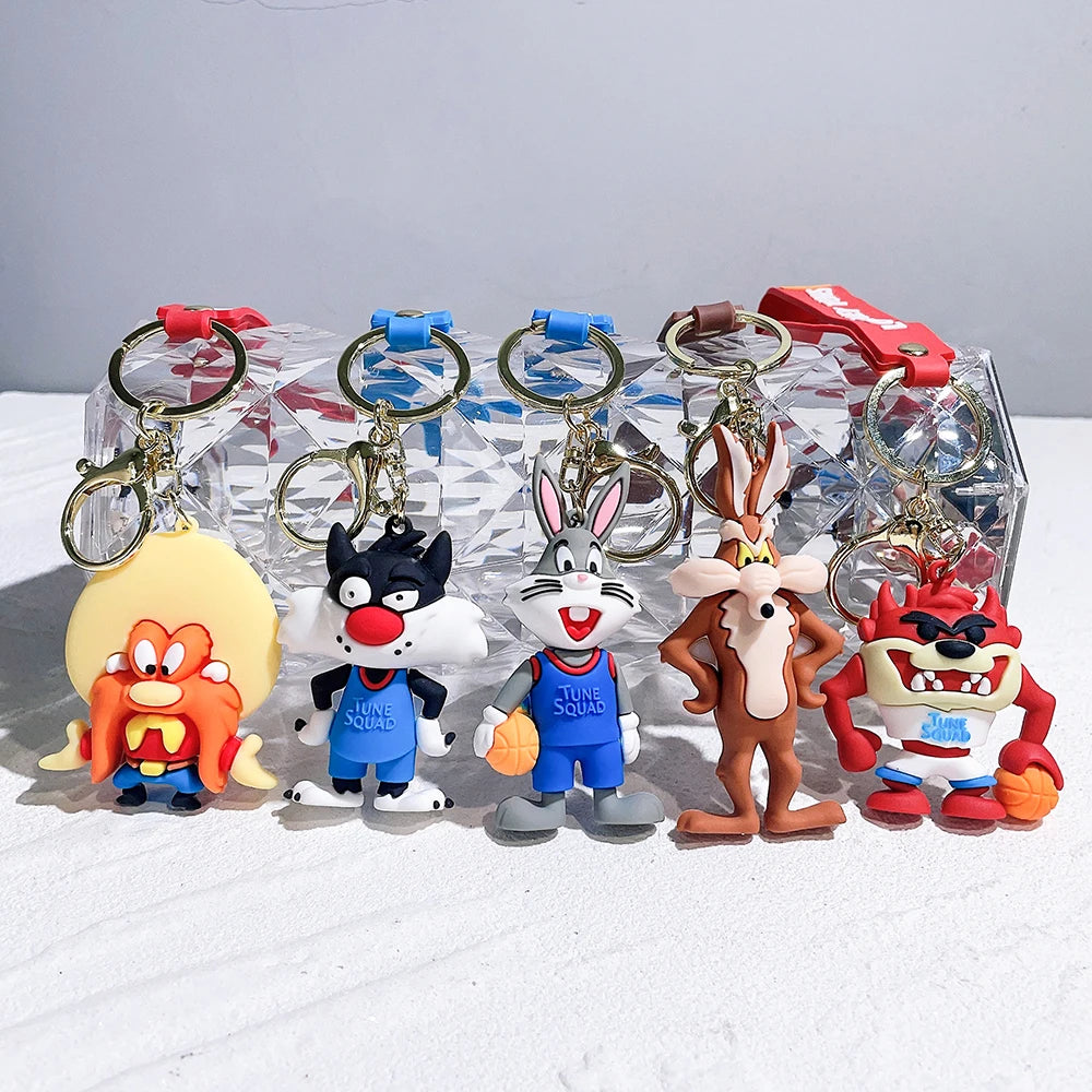 Animal Bunny Bunny Basketball Wholesale Pendant Anime Keychain Cartoon Pendant Jewelry Keychain Doll Couple Doll