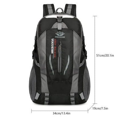 40L Outdoor Waterproof Large Capacity Hiking Bag Camping Backpack Travel Rucksack Nylon Bags Hiking Travel Bag