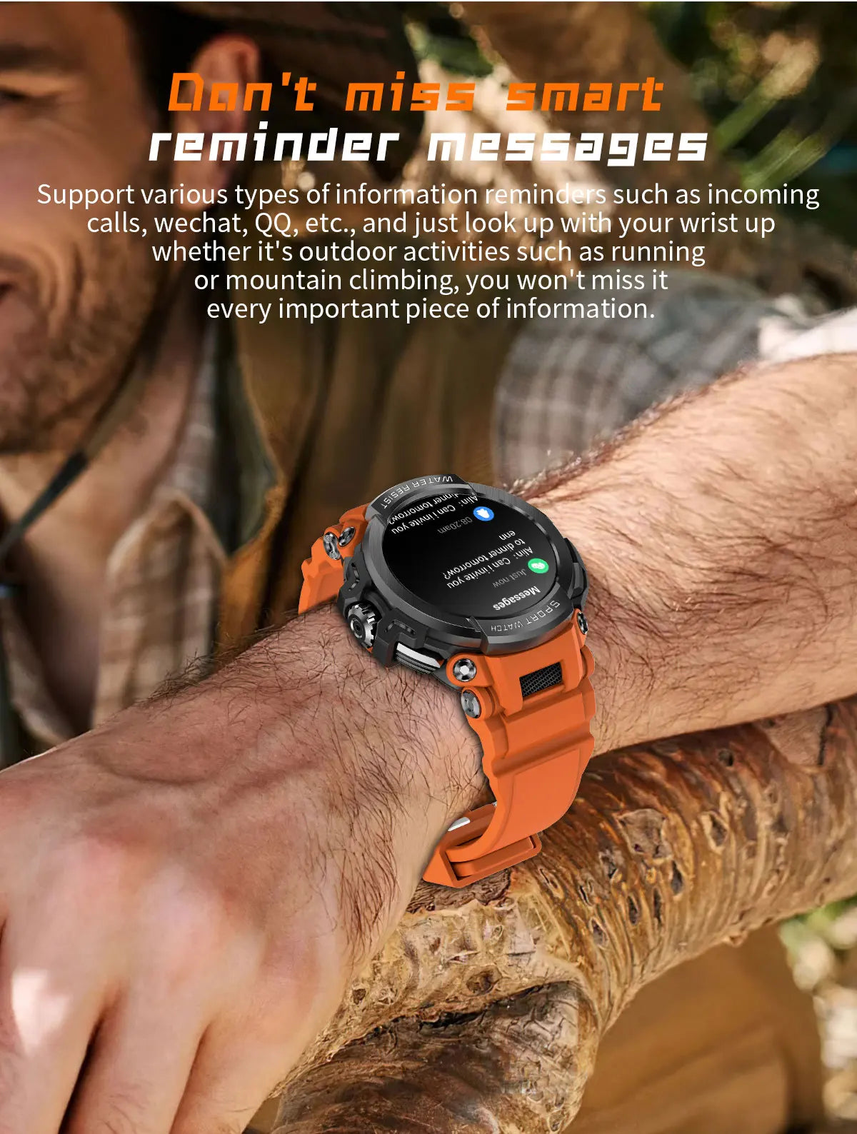 2025 New Men Smartwatch 1.5" HD Screen Military Watch Call IP68 Waterproof 100 Sport Modes Smart Watch with 600mAh Large Battery