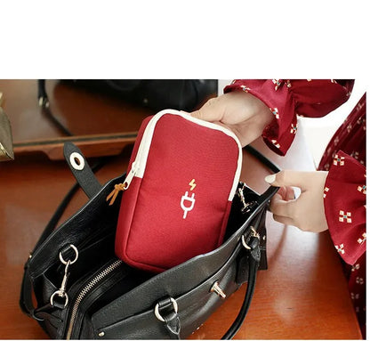 Travel Portable Charger Headphone Cable Digital Bag Storage Bag Travel Gadget Organizer Bag Electronics Accessories Storage Case