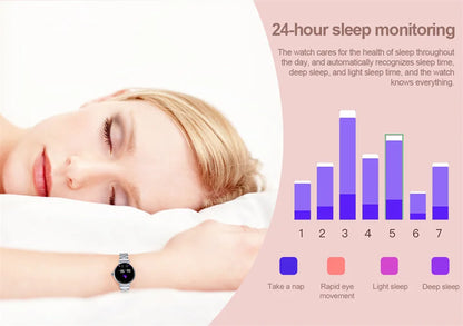 AMOLED Small Screen Fashion Women Smart Watch 454*454 HD Pixel Screen Always Show Time Bluetooth Call Smartwatch Metal Body 2023