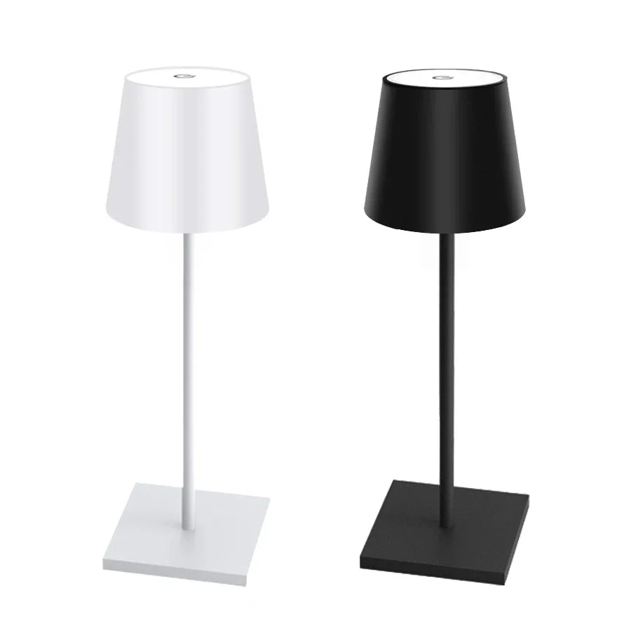 Nordic LED Table Lamp Rechargeable Touch Dimmable Desk Lamp bedroom decoration Home Dining Room Coffee Shop Simple Room Decor