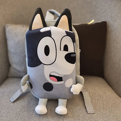 Bluey Anime Backpack Toys Bingo Muffin Cartoon Dog Mini Kindergarten Children School Bag Stuffed Plush Bag Gift For Kids