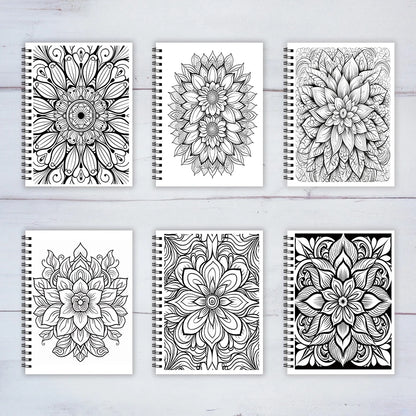Mandala Adult Coloring Book - 8.3x11.2 inches Stress relief coloring book 22 pages of art therapy illustrations to relieve anxie