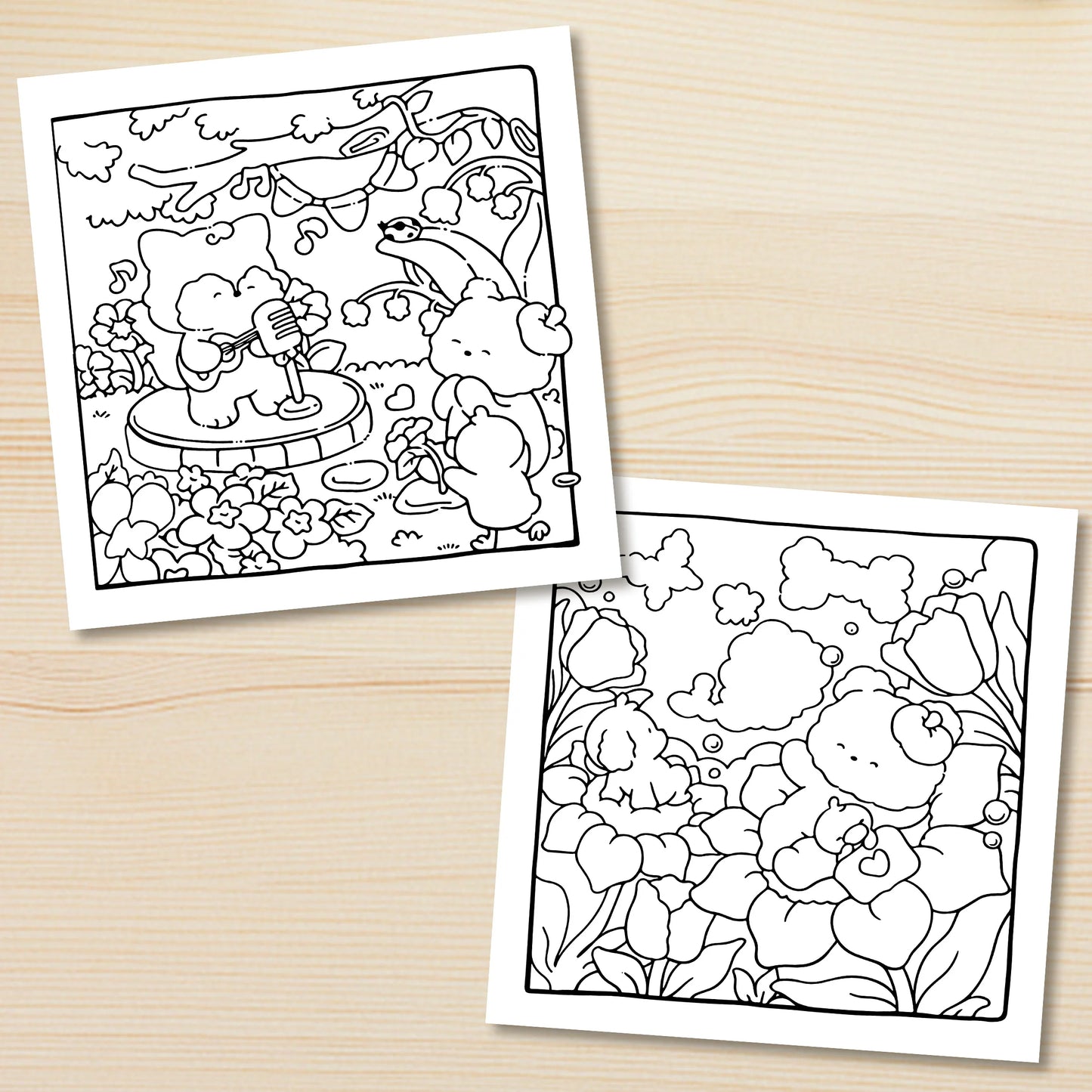 COZY NATURE Bold-easy Patterns Coloring Book for Adults Cute Drawing Book Perfect Gift for Party and Birthday