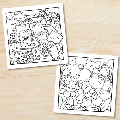 COZY NATURE Bold-easy Patterns Coloring Book for Adults Cute Drawing Book Perfect Gift for Party and Birthday