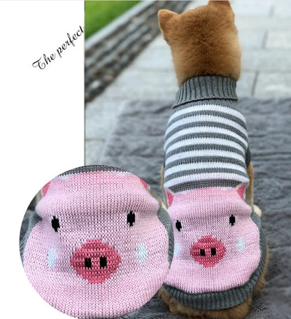 Christmas Cat Dog Sweater Pullover Winter Dog Clothes for Small Dogs Chihuahua Yorkies Puppy Jacket Pet Clothing ubranka dla psa