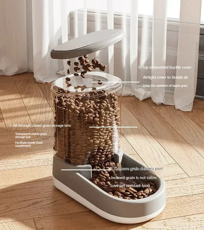 Automatic Pet Feeder Water Dispenser Cat Dog Food Bowl Puppy Cat Drinking Water Flowing Water Without Inserting Electric