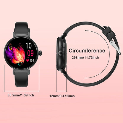 Rainbuvvy DM70 Steel Smart Watch AMLED Women Beautiful Wristwatch Supports IP68 BT Calling Sports Watch
