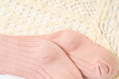 Ruffle Kids Knee High Socks Baby Girls Toddlers Long Soft Cotton Sock Lace Flower Children School Uniform Socks For 0-8 Years