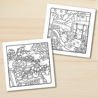 COZY NATURE Bold-easy Patterns Coloring Book for Adults Cute Drawing Book Perfect Gift for Party and Birthday