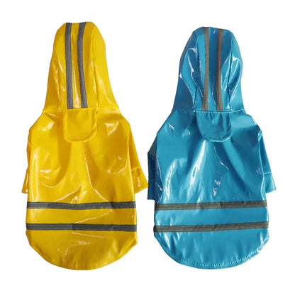 Small Dog Raincoat Reflective Waterproof Windproof Pet Dog Coat Puppy Cats Raincoat Chihuahua Bulldog Pets Cape Poncho Clothes