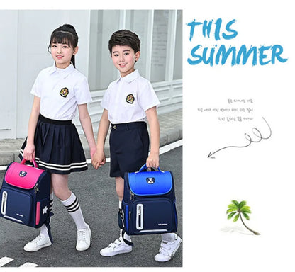 Students Simple Primary School Bags Boys 1-6 Grade Spine Protection Burden Reduction Schoolbag Girls Backpack Unisex Mochila Bag