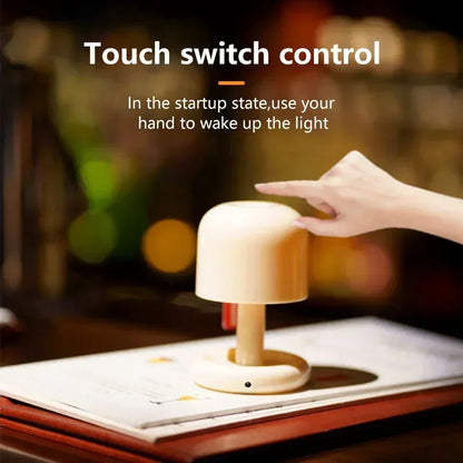 Mini Sunset Night Lamp Desktop Creative USB Rechargeable Ins Mushroom Style Led Night Light for Coffee Bar Home Decor Bedroom