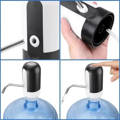 1pc  Automatic Water Bottle Pump USB Charging Water Pump One Button Automatic Switch Of Water Dispenser