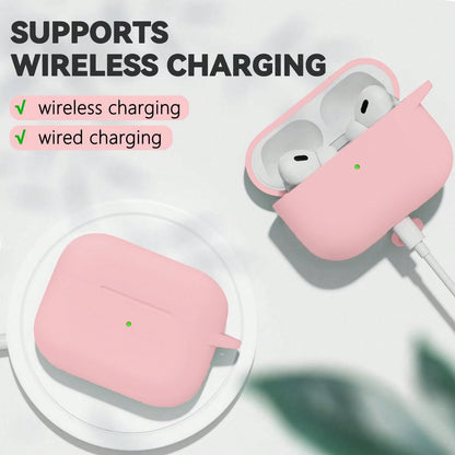 Earphone Case for AirPods Pro2 Cover with Cleaner Kit Soft Silicone Protective with Hook Wirless Headphones Cover