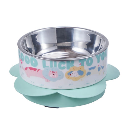 Single pet feeding bowl with large pet feeding capacity. Removable design for easy cleaning. Essential for home pets.pet bowl.