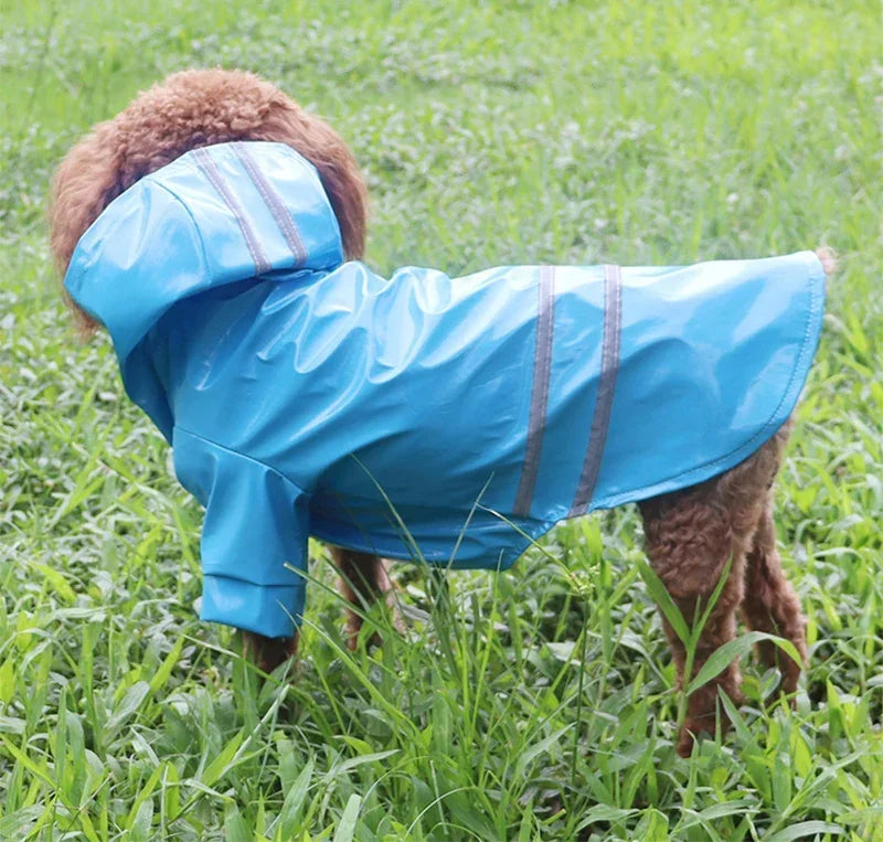 Small Dog Raincoat Reflective Waterproof Windproof Pet Dog Coat Puppy Cats Raincoat Chihuahua Bulldog Pets Cape Poncho Clothes