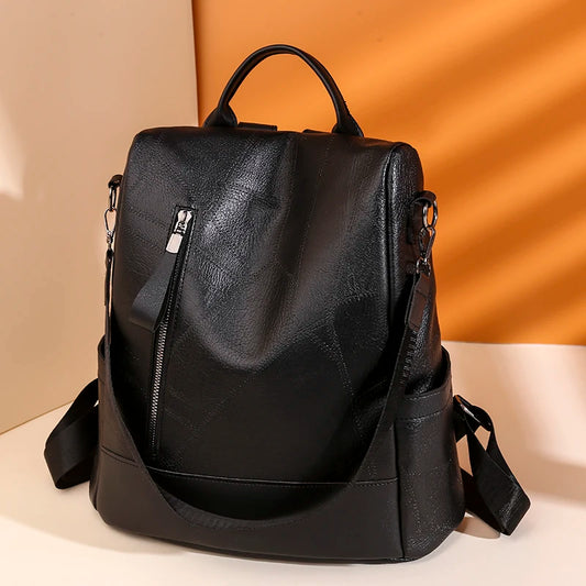 Women's fashionable backpack, shoulder bag, travel multifunctional bag, handbag, handbag, suitable for different scenarios
