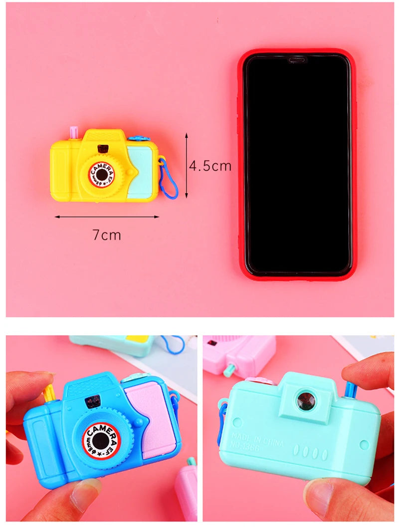 5pcs Mini Cartoon Animal Pattern Camera Toy Kids Birthday Party Favor Carnival Gift Boy Girl School Reward Goodie Filler