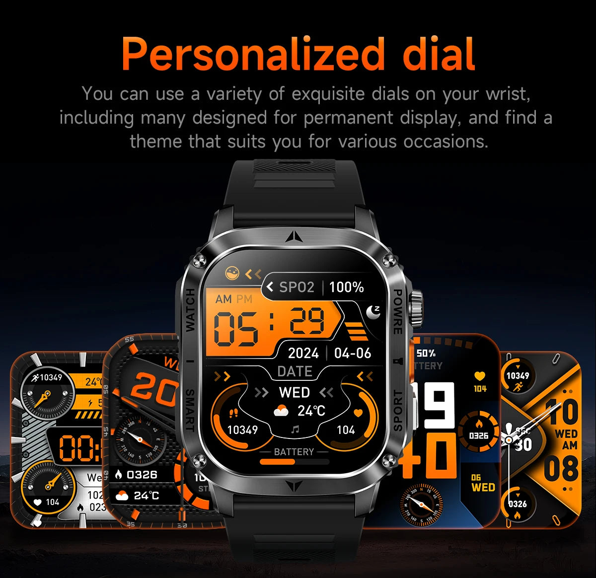 LIGE New Premium Military Smart Watch Men Flashlight Waterproof Outdoor Sport Tracker Bluetooth Call Smartwatch 400mAh Battery