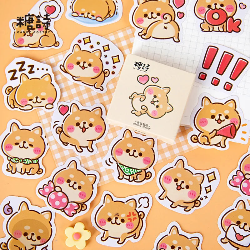 45 Pcs/Box My Naughty Cats Kawaii Mini Paper Sticker Diy Diary Album Scrapbooking Decoration School Supplies Stationery Stickers