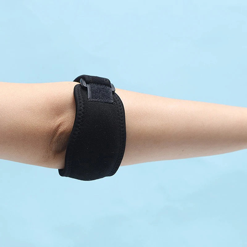 Elbow Brace for Tennis Golfer Sports Protection Adjustable Arm Band Silicone Compression Pad Tendonitis Pain Relief Men Women