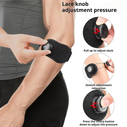 Tennis Elbow Brace Adjustable Golfer Elbow Brace With EVA Padding Compression Strap Forearm Support Band Elbow Pain Relief Brace